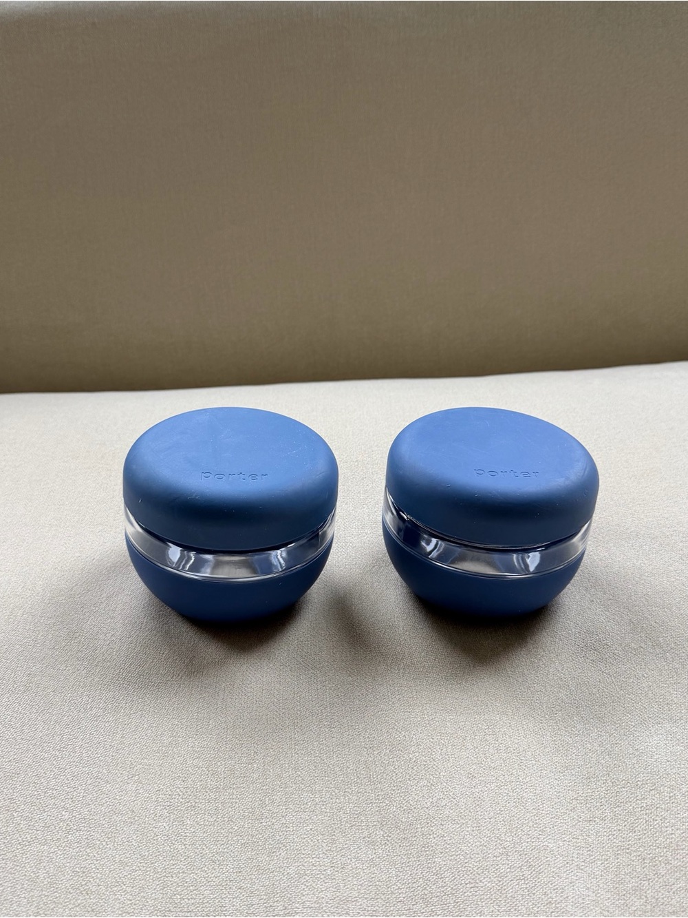 2 W&P Glass Seal Tight Bowls (16 oz) in Blue